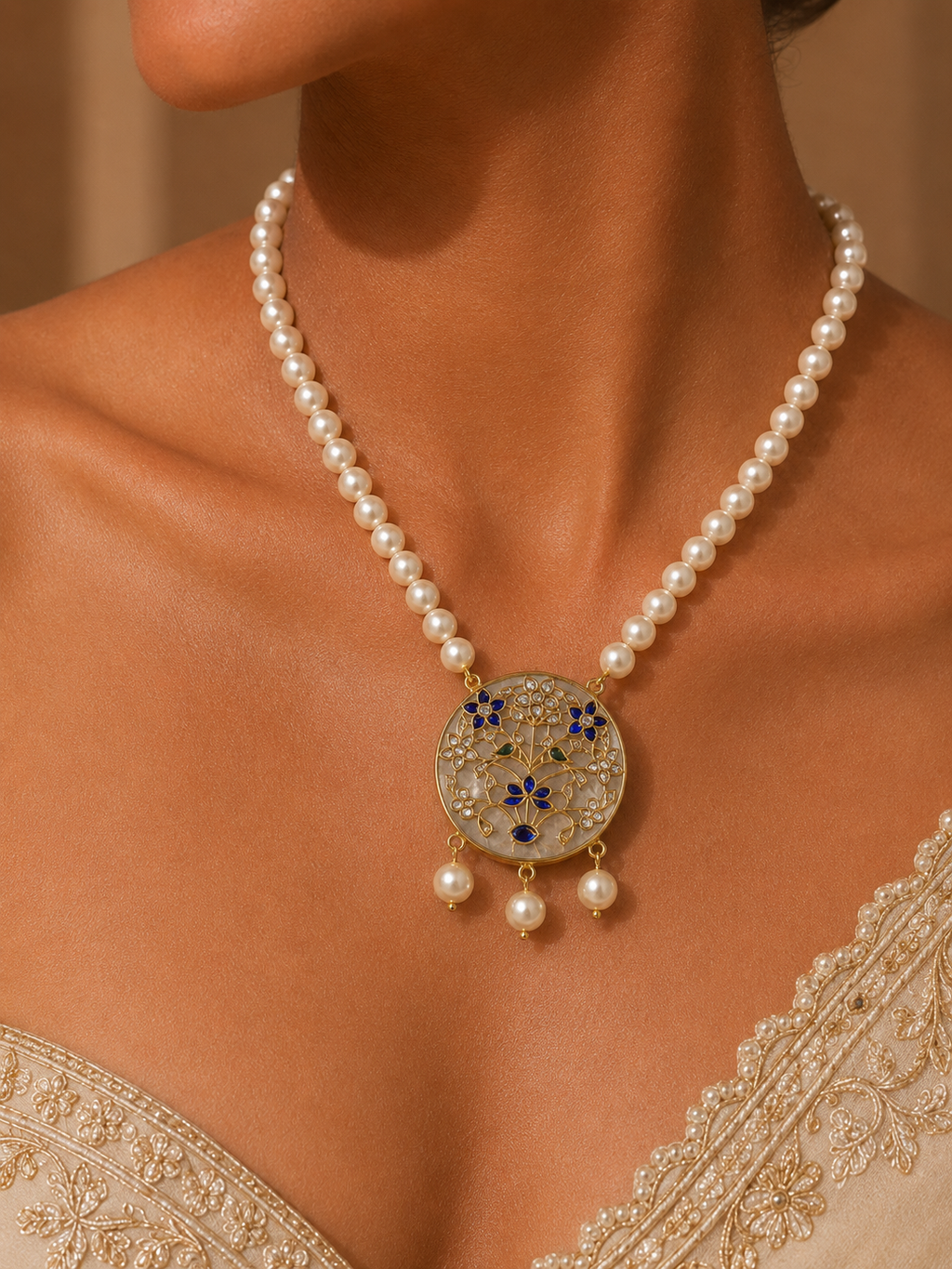 MEHRUNISA PEARL NECKLACE