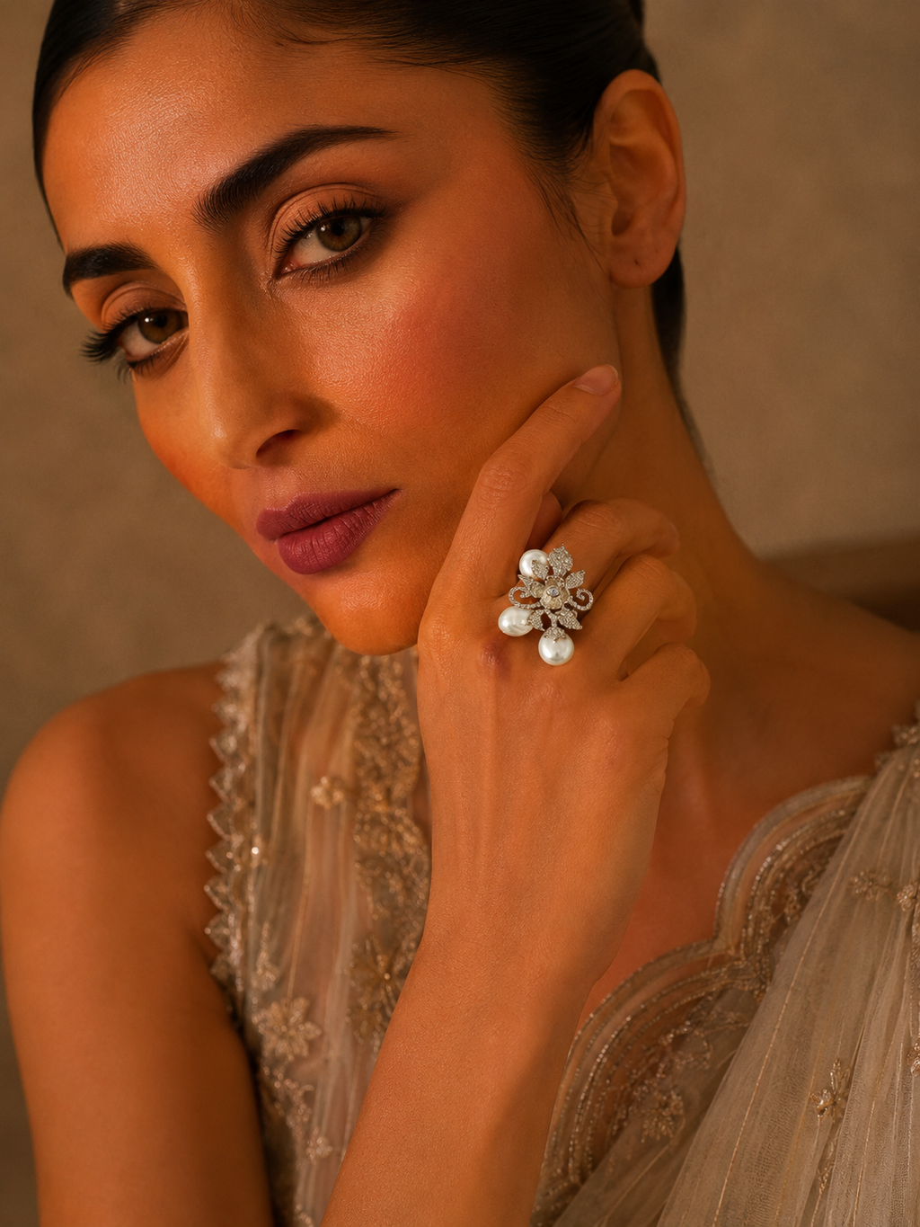 IVORY FLEUR RING