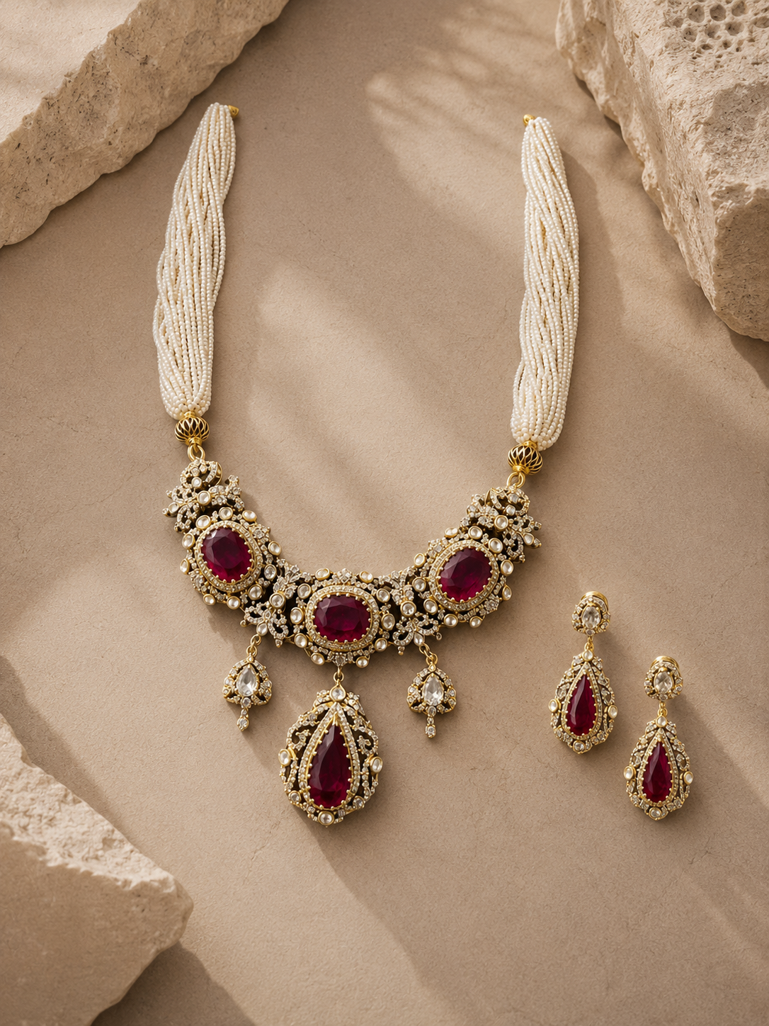 ROUGE NECKLACE SET
