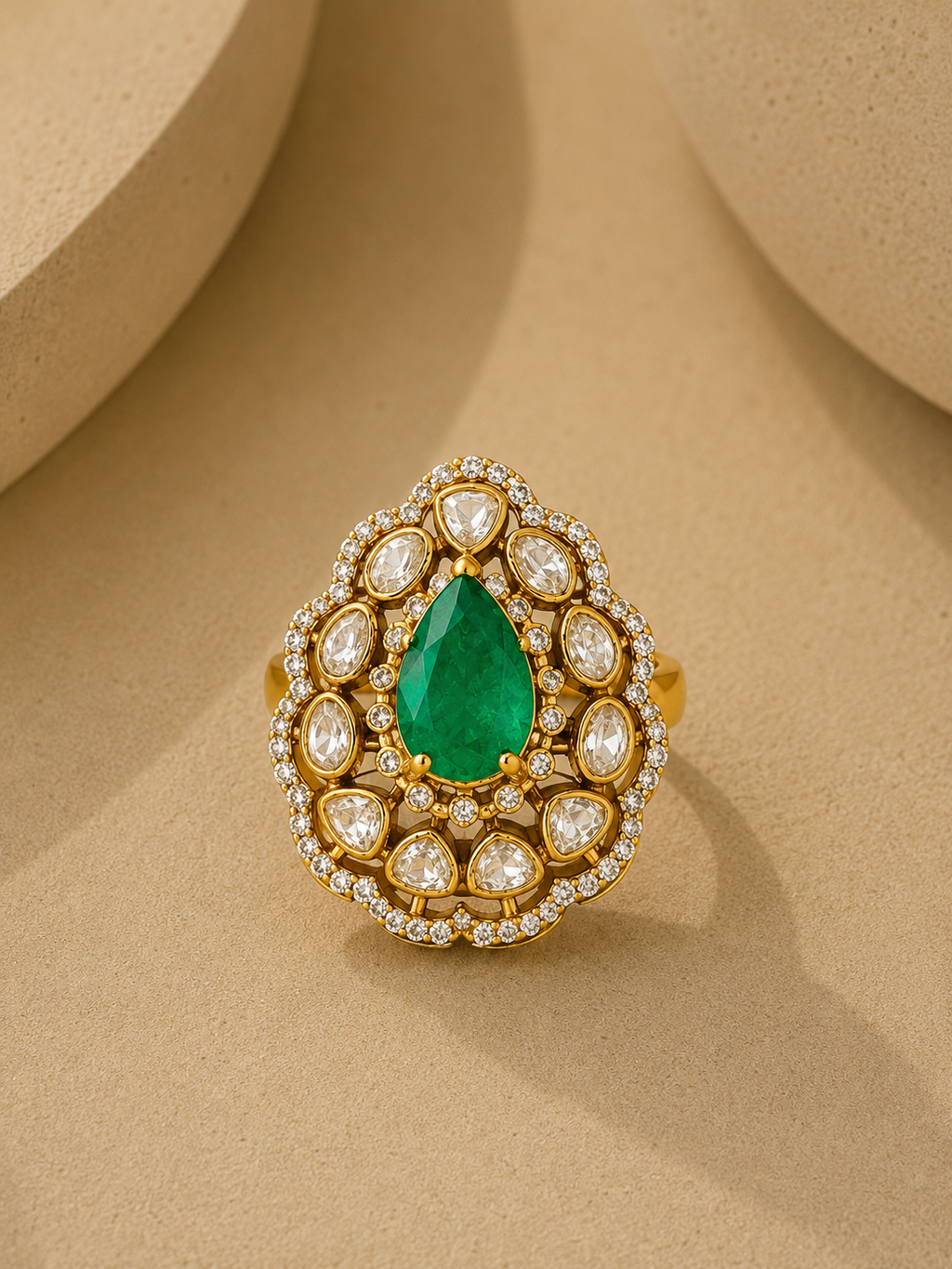 EMERELLE HALO RING