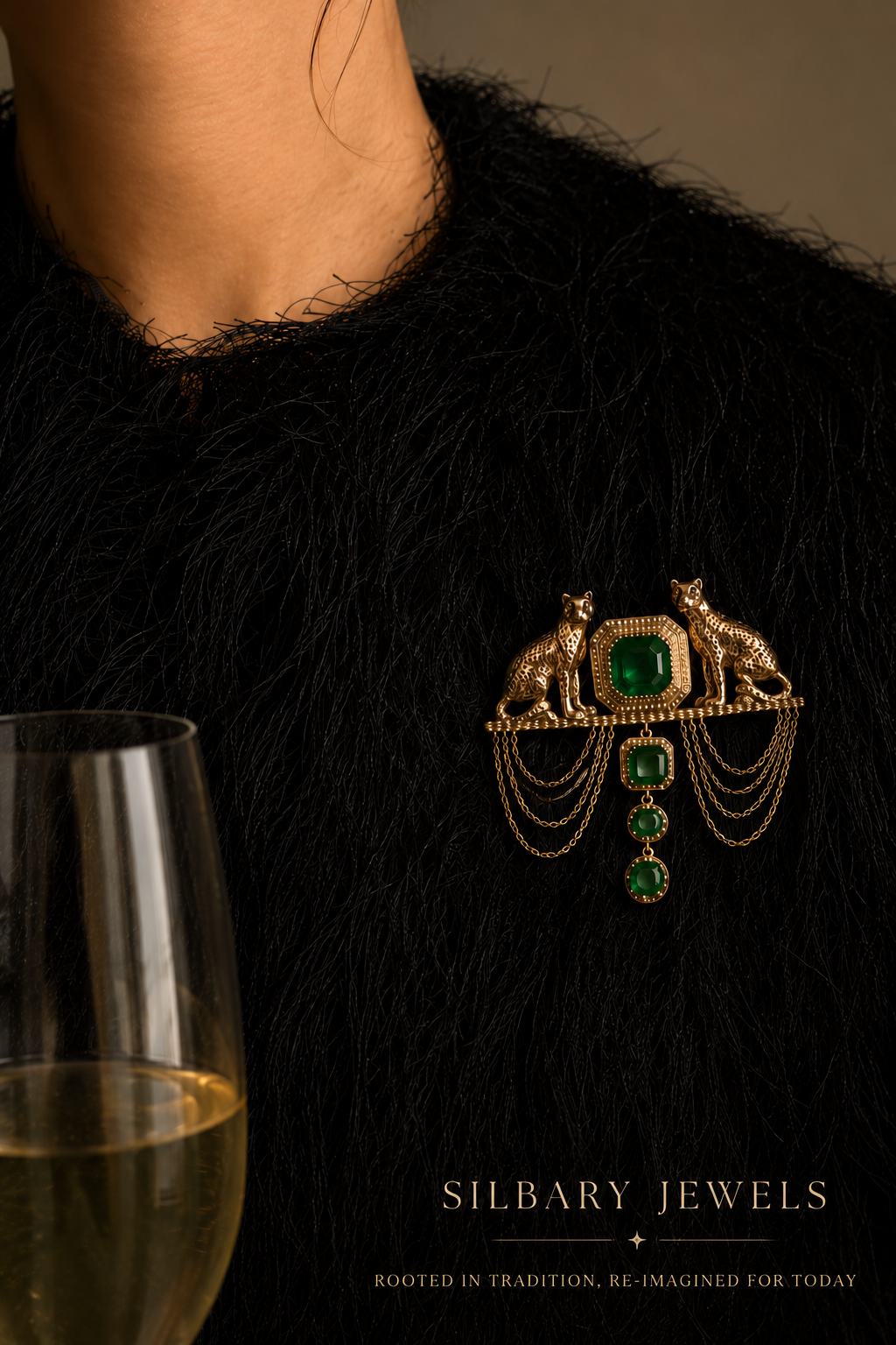 REGAL PANTHER BROOCH
